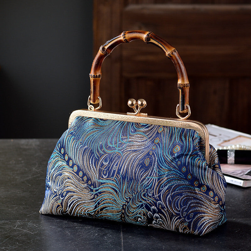 Zaria | Handtasche mit Bambusgriff