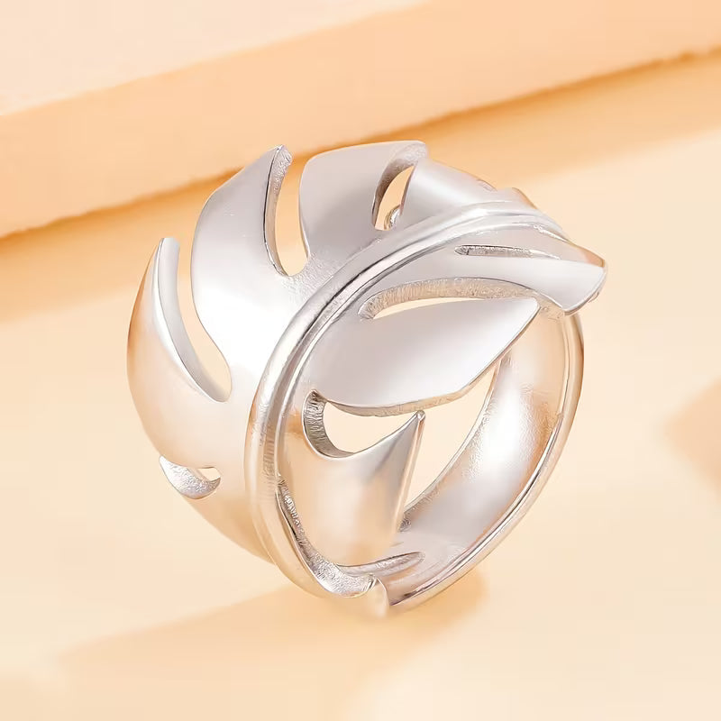 Monstera | Ring mit Blattmotiv