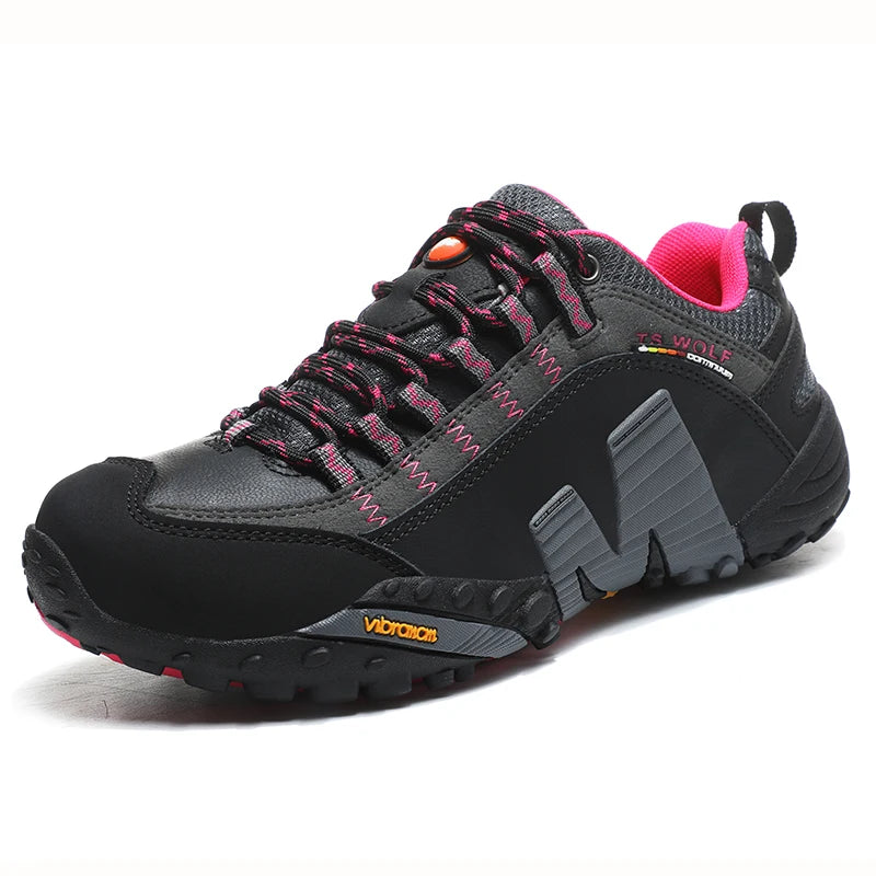RockGrip Trekkingschuh Anthrazit/Rosa