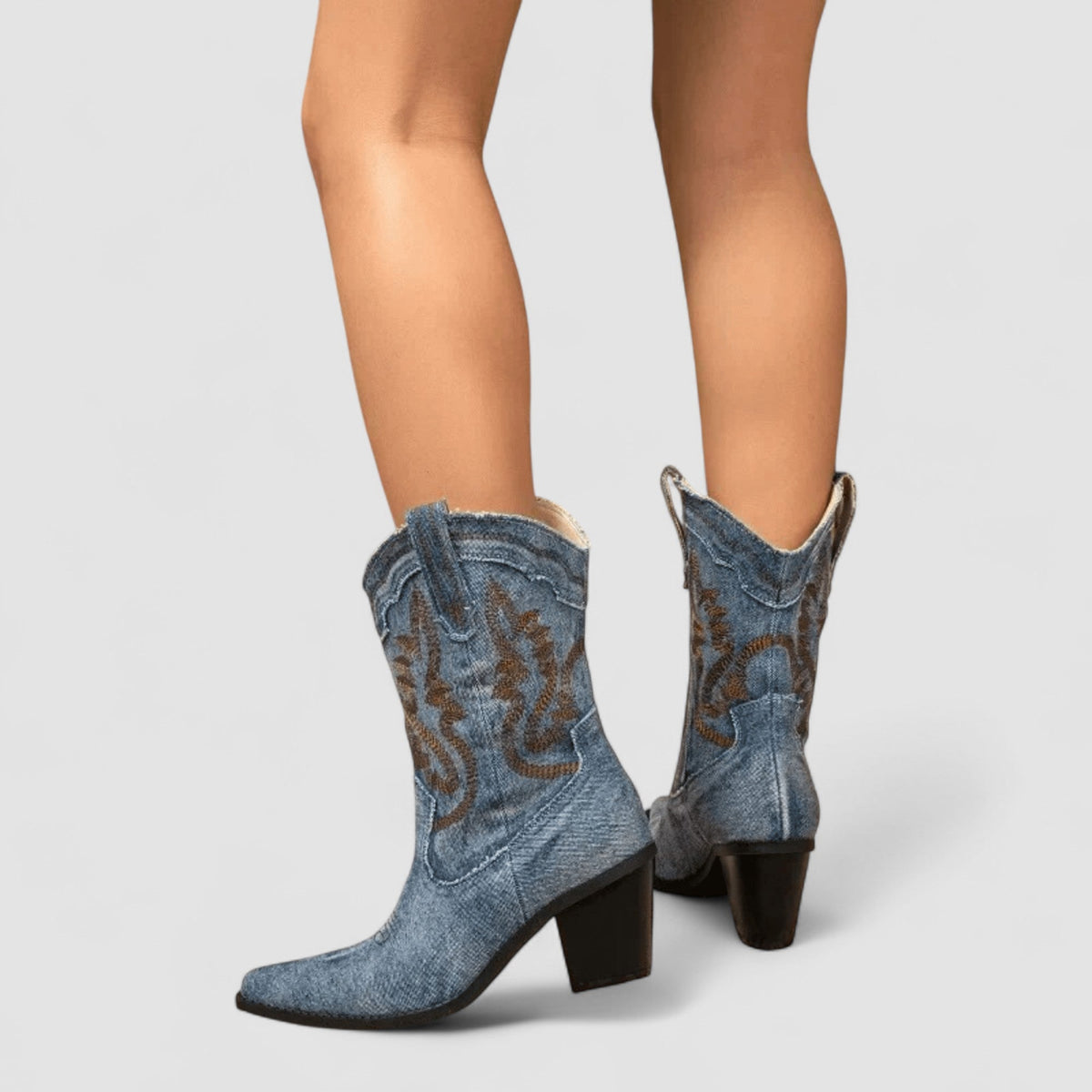 Selena | Orthopädische Stiefeletten in Denim-Optik