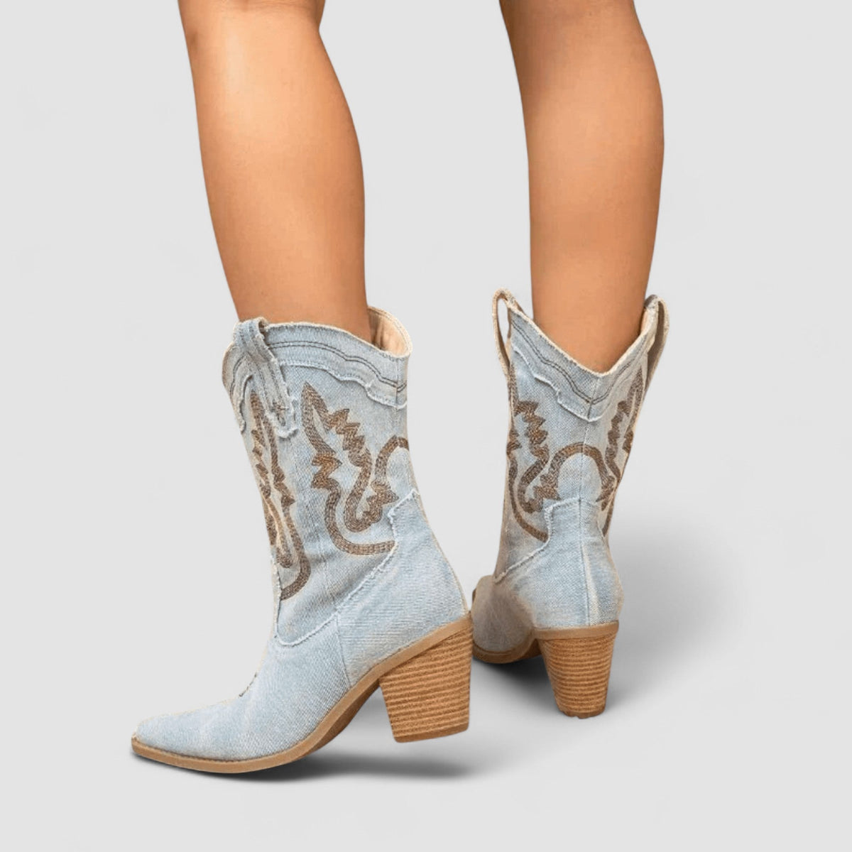 Selena | Orthopädische Stiefeletten in Denim-Optik