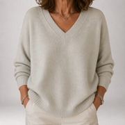 Hesper | Weicher Strickpullover mit V-Ausschnitt