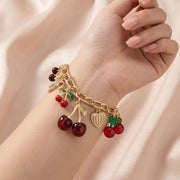 Red | Armband mit Kirschanhänger