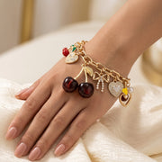 Red | Armband mit Kirschanhänger