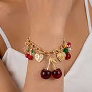 Red | Armband mit Kirschanhänger
