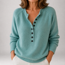 Bronte | Henley-Pullover mit Knopfleiste