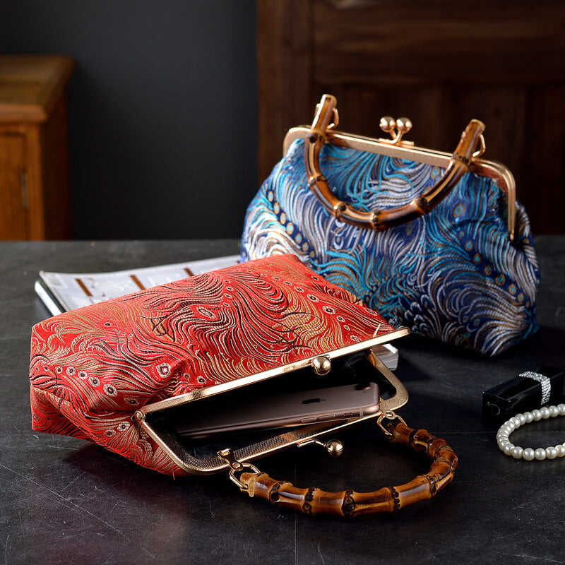 Zaria | Handtasche mit Bambusgriff