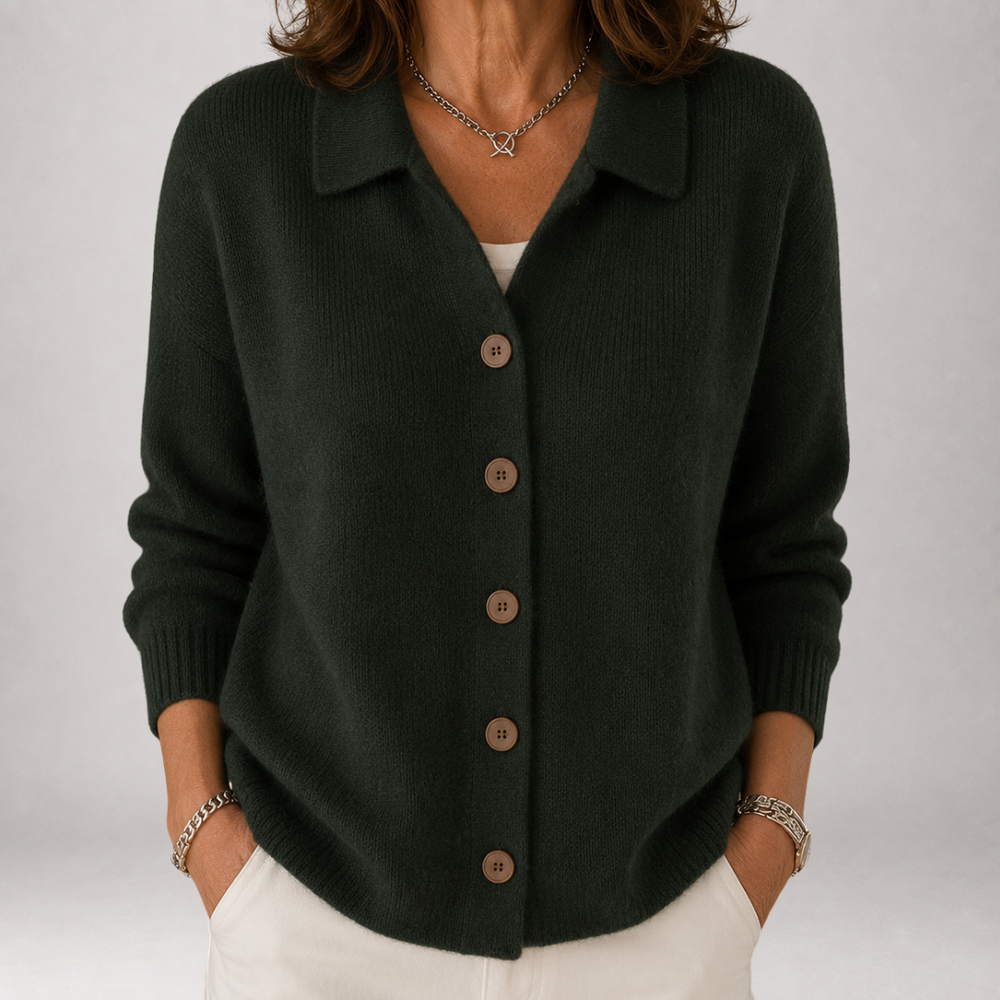 Wrenley | Strickjacke mit Polokragen