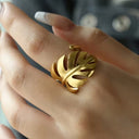 Monstera | Ring mit Blattmotiv