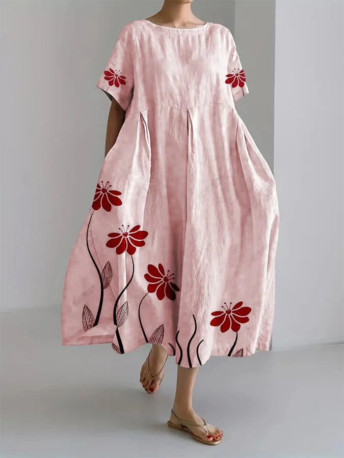 Sabi | Fließendes Sommerkleid mit Blumen