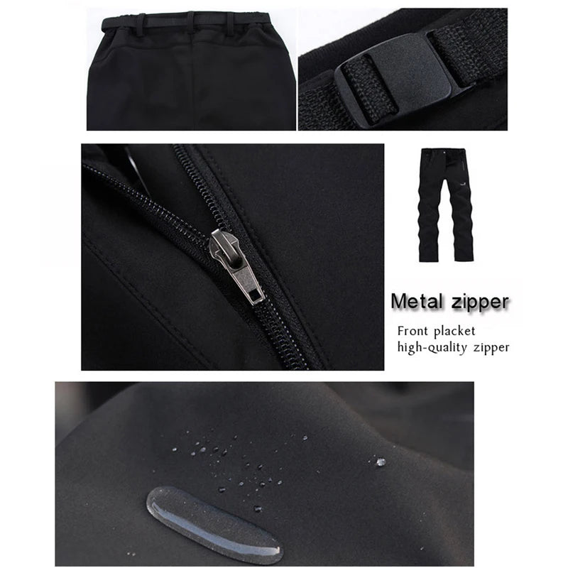 HARSCH Winter-Softshellhose Herren, schwarz