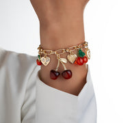 Red | Armband mit Kirschanhänger