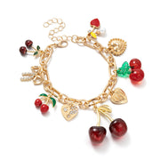 Red | Armband mit Kirschanhänger