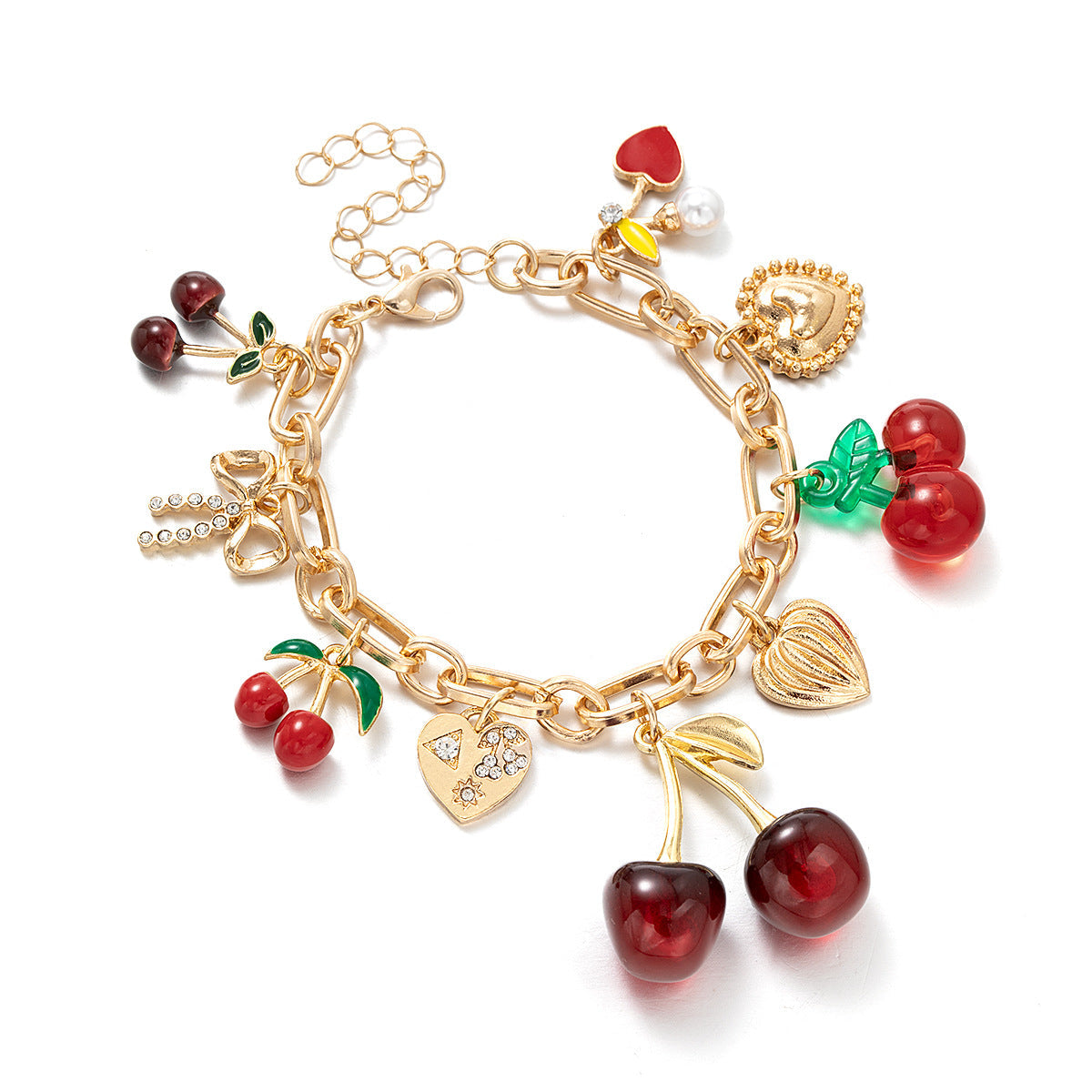 Red | Armband mit Kirschanhänger
