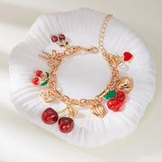 Red | Armband mit Kirschanhänger