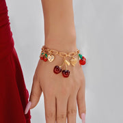 Red | Armband mit Kirschanhänger
