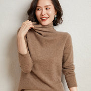 NobleLoft Merino-Rollkragenpullover, Kamel