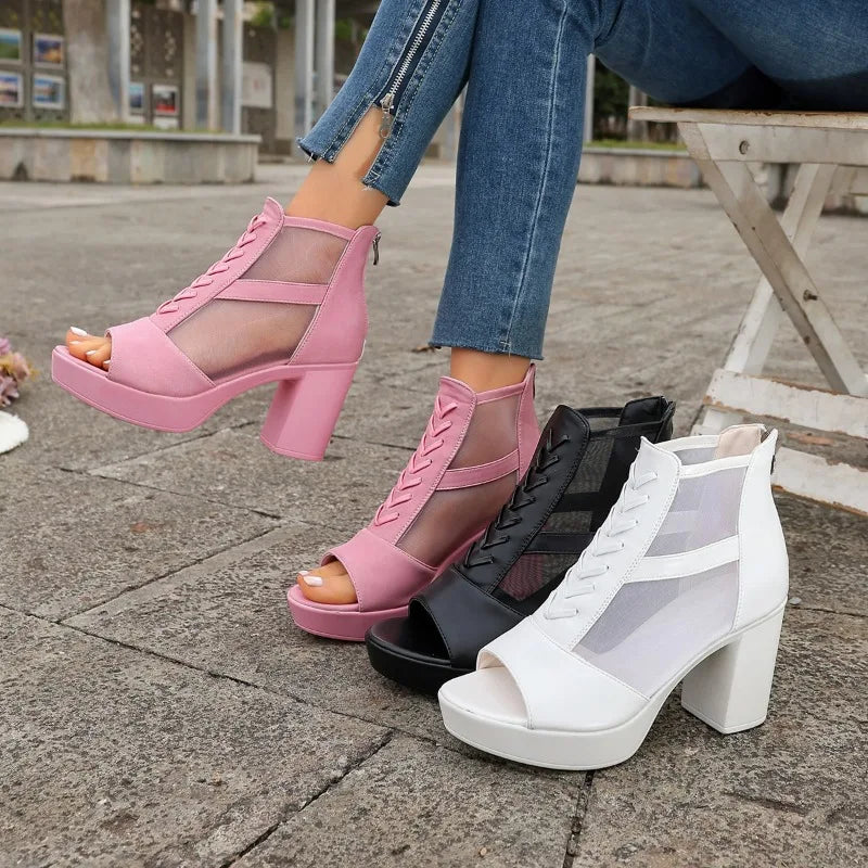 Sienna | Pumps mit Mesh-Einsatz