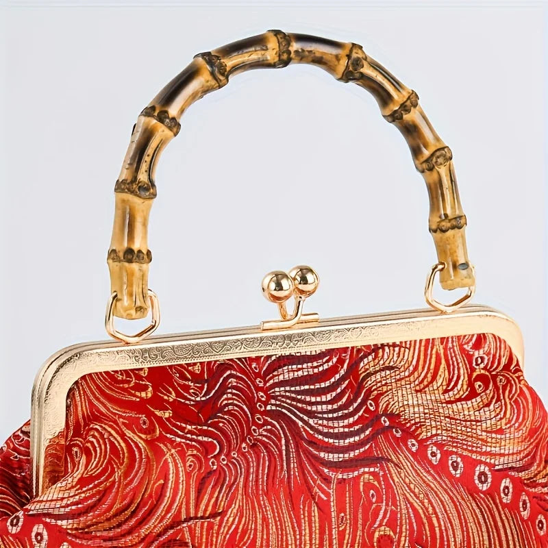 Zaria | Handtasche mit Bambusgriff