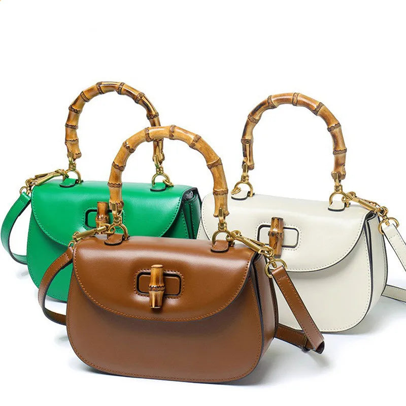 The Astor | Henkeltasche mit Bambusgriff