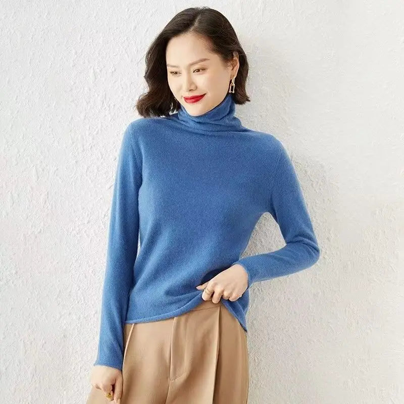 NobleLoft Merino-Rollkragenpullover