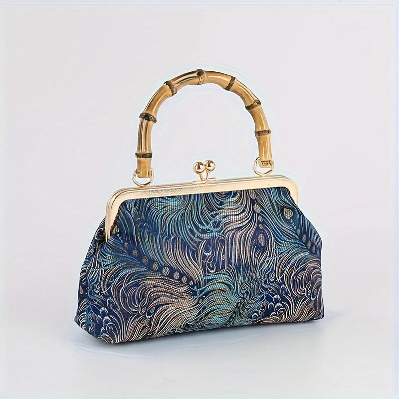 Zaria | Handtasche mit Bambusgriff