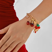 Red | Armband mit Kirschanhänger