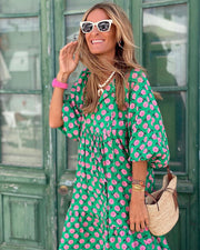 Bellona | Langes Boho-Kleid