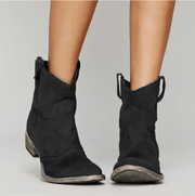 Charlotte | Orthopädische Stiefeletten aus Velours