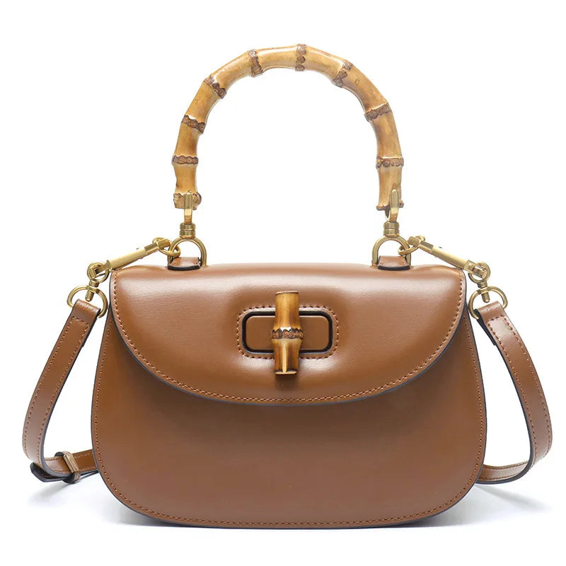 The Astor | Henkeltasche mit Bambusgriff