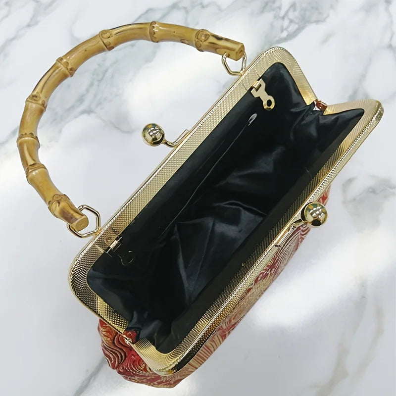 Zaria | Handtasche mit Bambusgriff