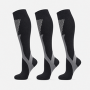 KLAMM Kompressions-Wandersocken 3er-Pack in Schwarz