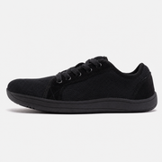 KnitStep Barfuß-Sneaker Weitform in Schwarz, Seitenansicht