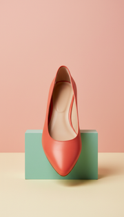 Roséfarbener Ballerina für Damen