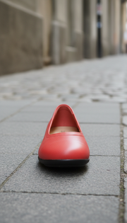 Korallenroter Ballerina für Damen