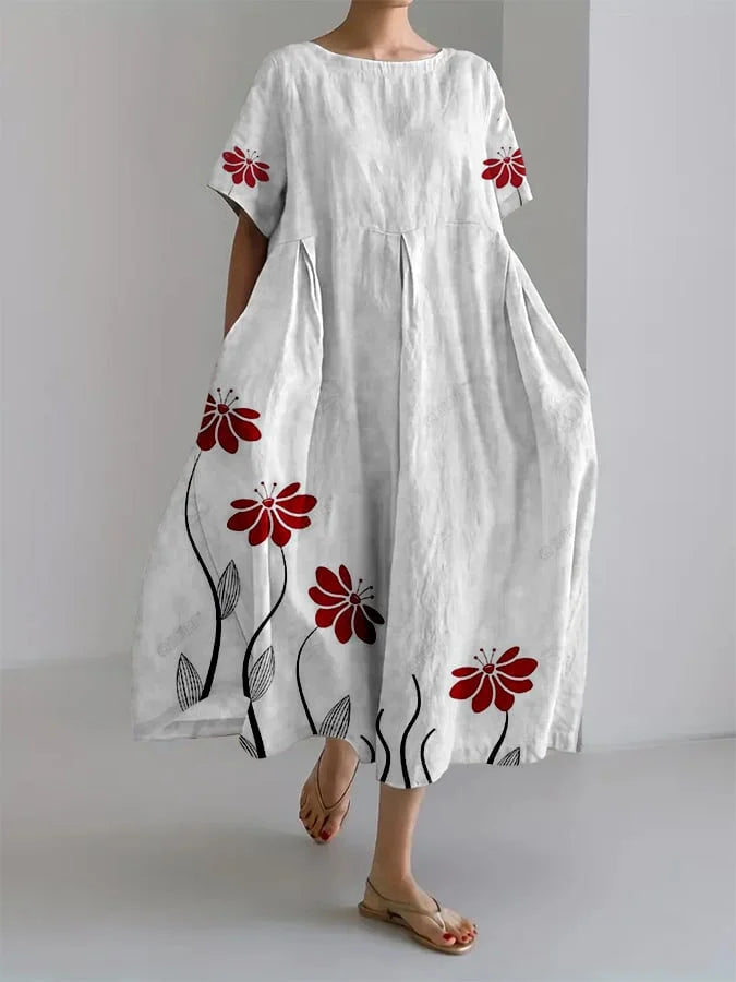 Sabi | Fließendes Sommerkleid mit Blumen