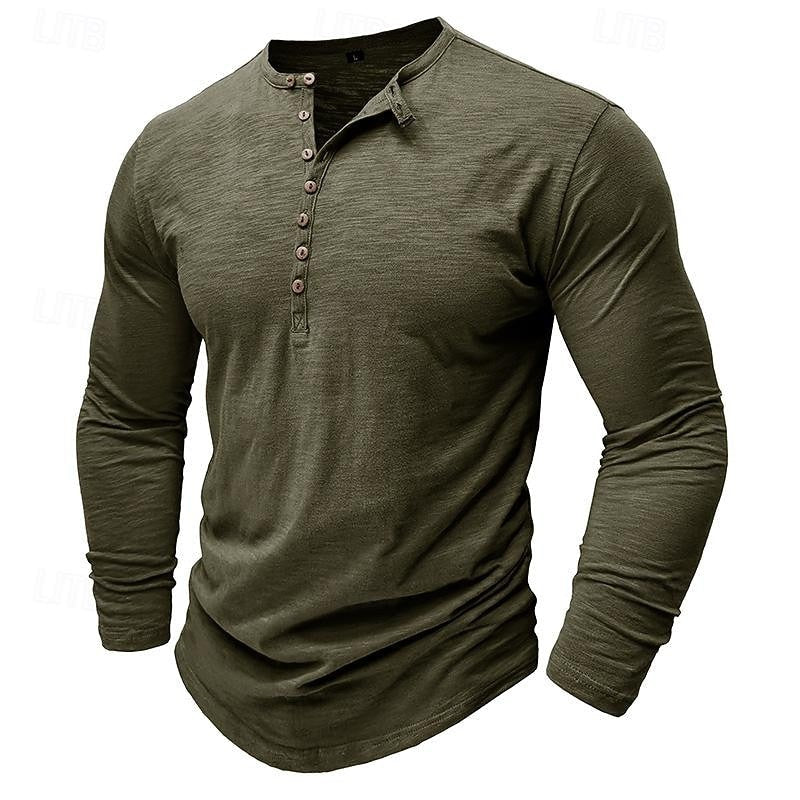 Bennett | Langarm-Henley für Herren