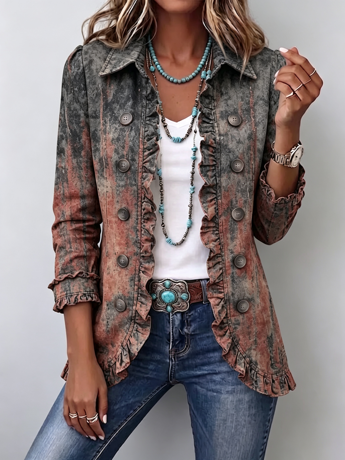 Bristow | Vintage-Jacke mit Farbverlauf