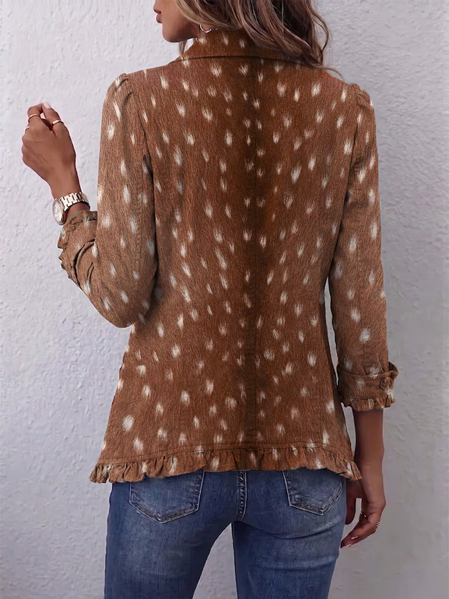 Nolinda | Boho-Jacke mit Animal-Print