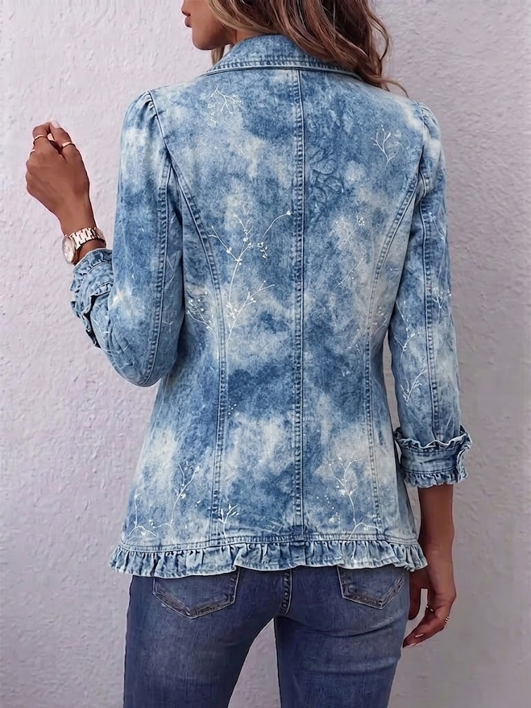 Jemison | Boho-Jacke mit botanischem Druck