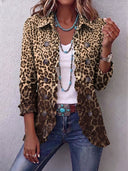 Navara | Rüschenjacke mit Leoparden-Print