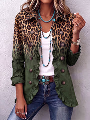 Elspeth | Blazer-Jacke mit Leoparden-Verlauf